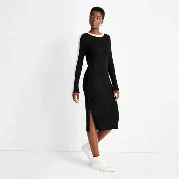 NWT Future Collective Button Dress - Picture 1 of 4